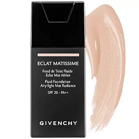 givenchy eclat matissime fluid foundation matte sand|Givenchy 3 Mat Sand Eclat Matissime SPF 20 PA++ Product Info .